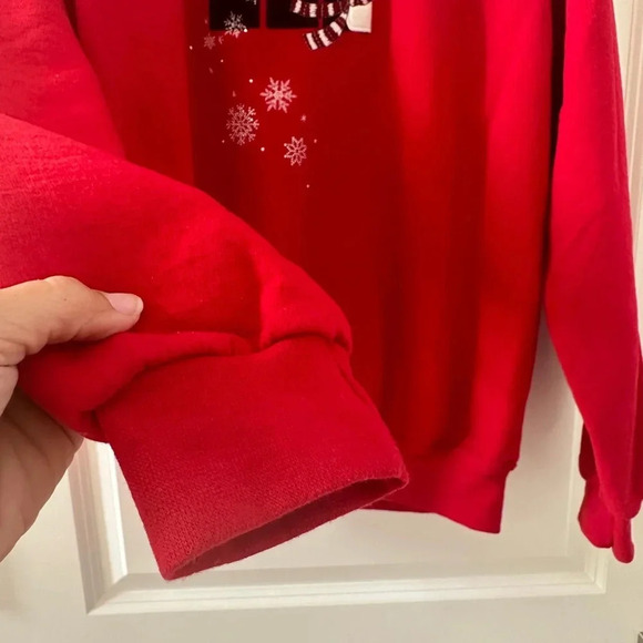 Top Stitch Women's Red Jumper vintage granny grandma preppy medium cozy - Picture 3 of 6